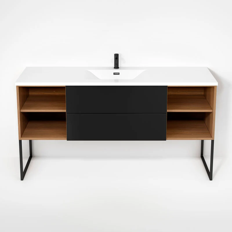 Ensemble vanité avec piétement et lavabo  63" Collection Haus - Image 6