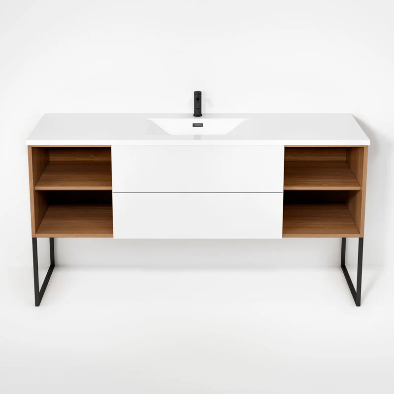 Ensemble vanité avec piétement et lavabo  63" Collection Haus - Image 7