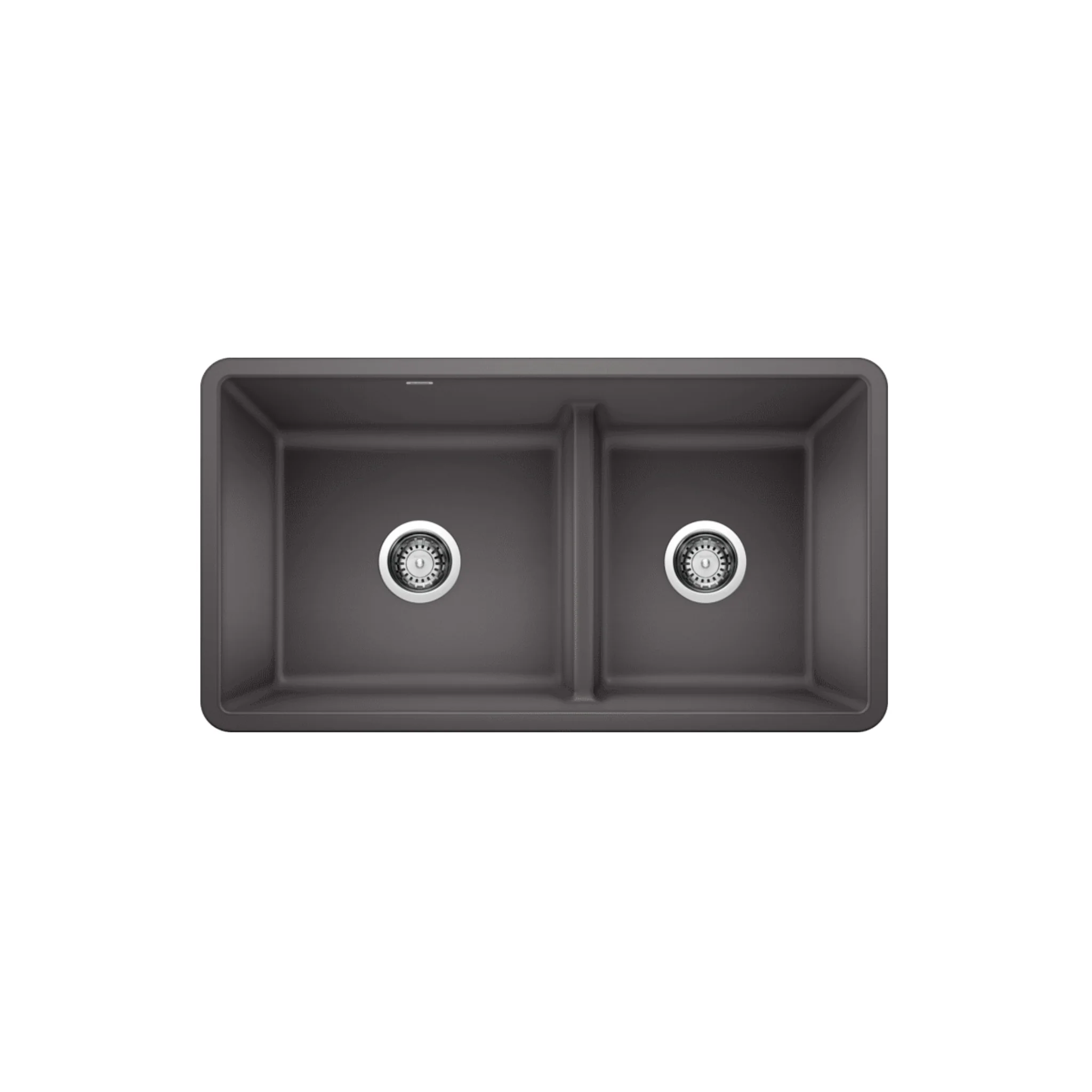 Évier de cuisine double avec Diviseur Bas Précis U 1 3/4 - Image 4