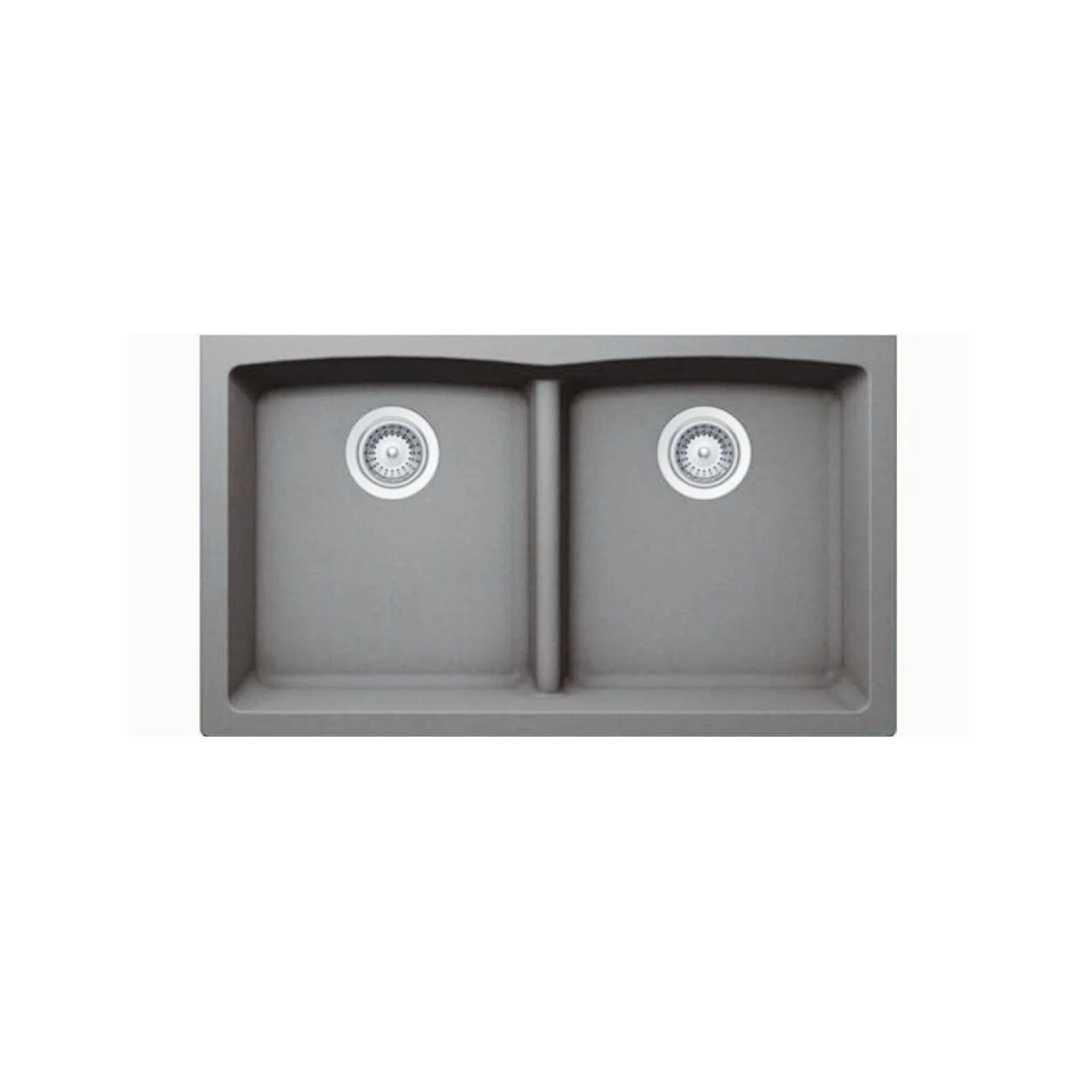 Évier de cuisine double à cuve basse en Granite Sous Plan Collection Virtuo - Image 2