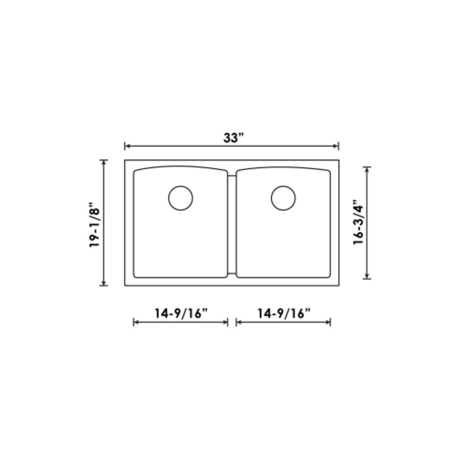 Évier de cuisine double à cuve basse en Granite Sous Plan Collection Virtuo - Image 6