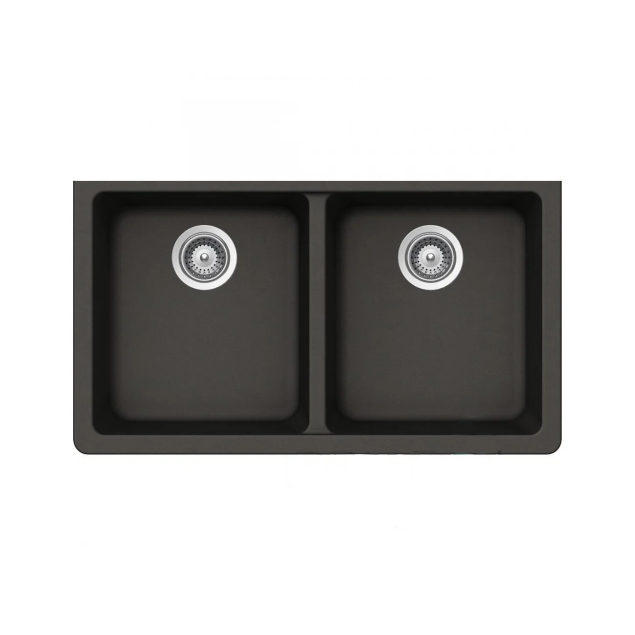 Évier de cuisine double en Granite Sous plan Collection Virtuo - Image 4