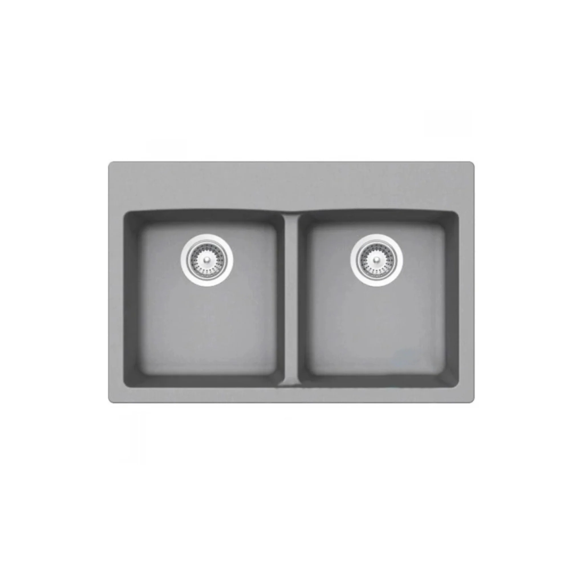 Évier de cuisine double en Granite Sur plan Collection Virtuo - Image 2