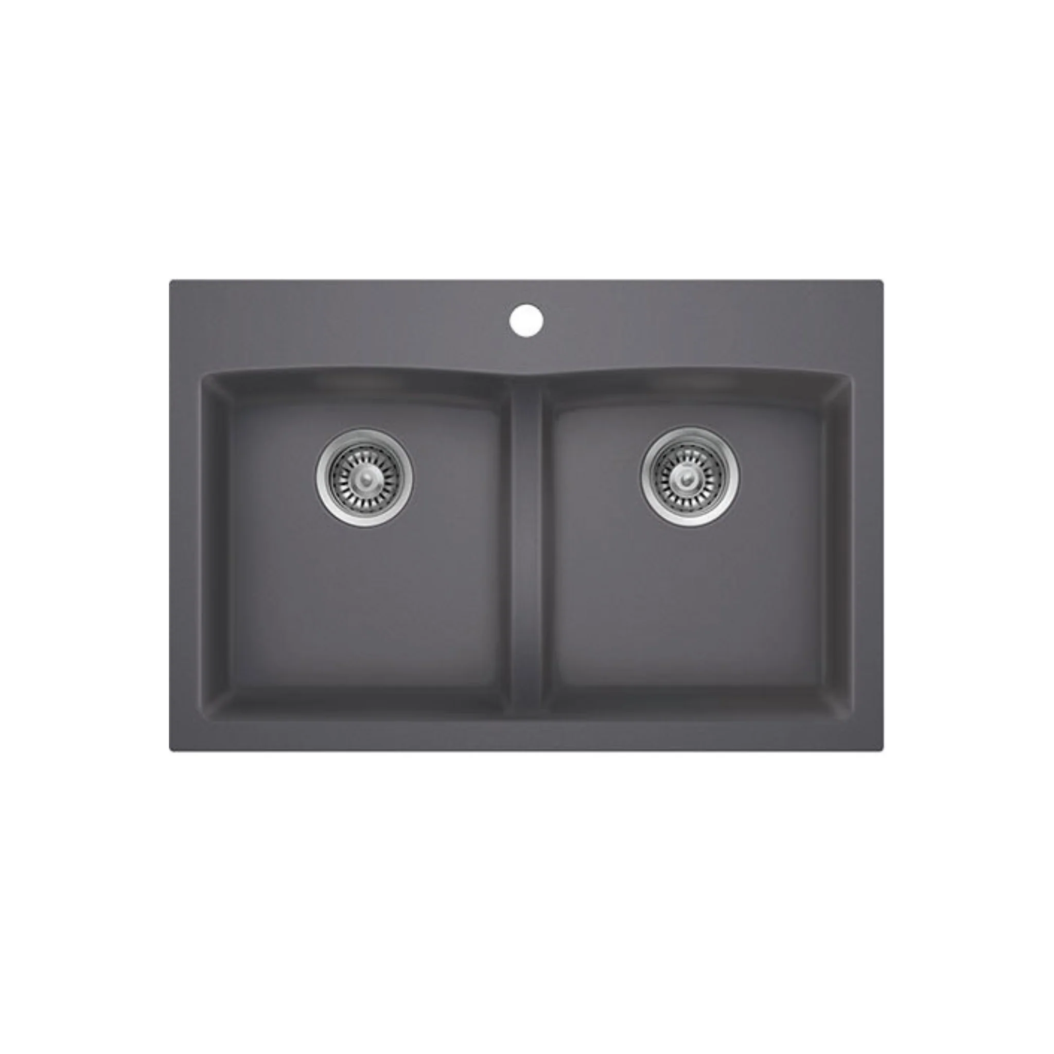 Évier de cuisine Double en Quartz 31''X 20 1/2''X 9'' Collection Monte Bianco - Image 2
