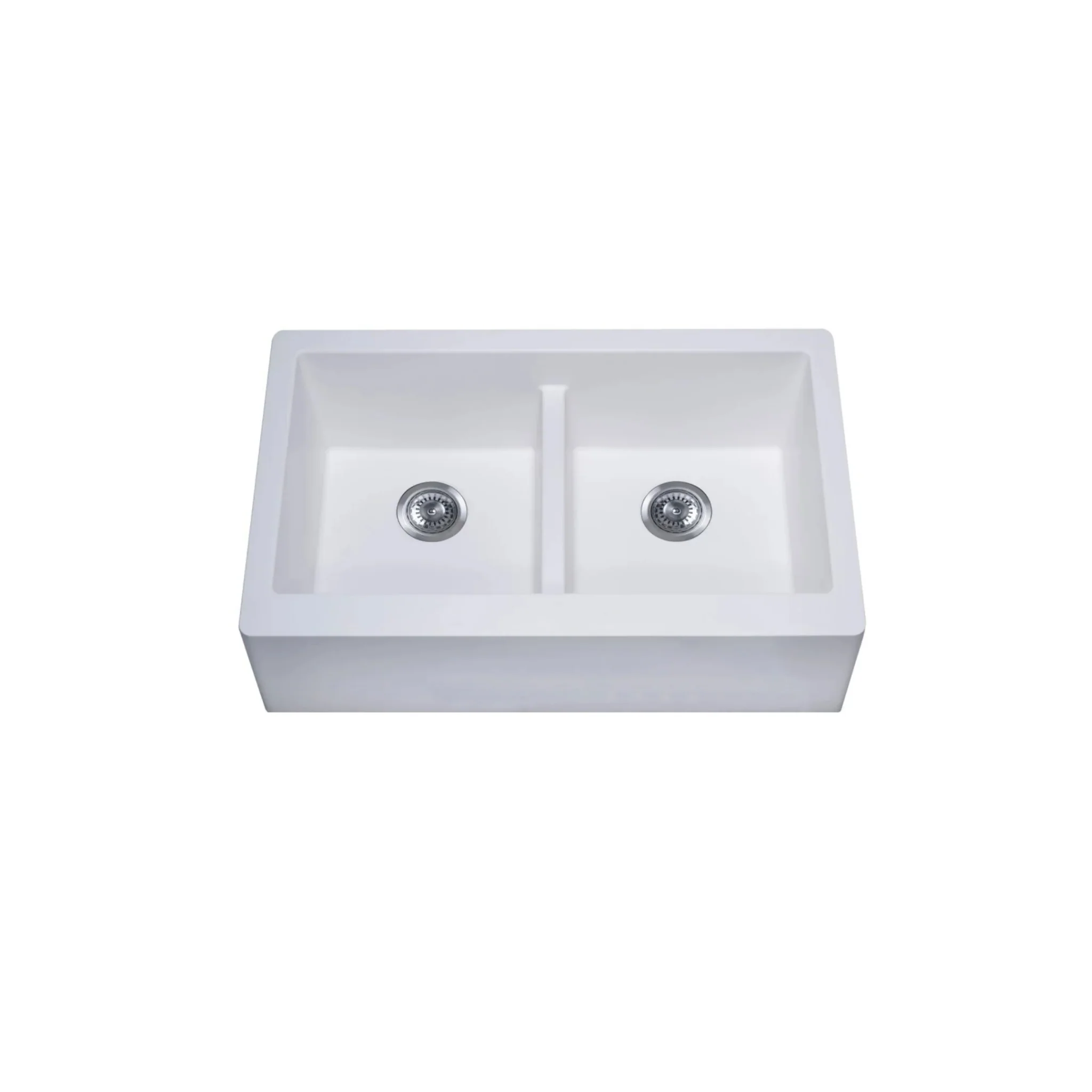 Évier de cuisine double À tablier en granite Collection Virtuo - Image 3