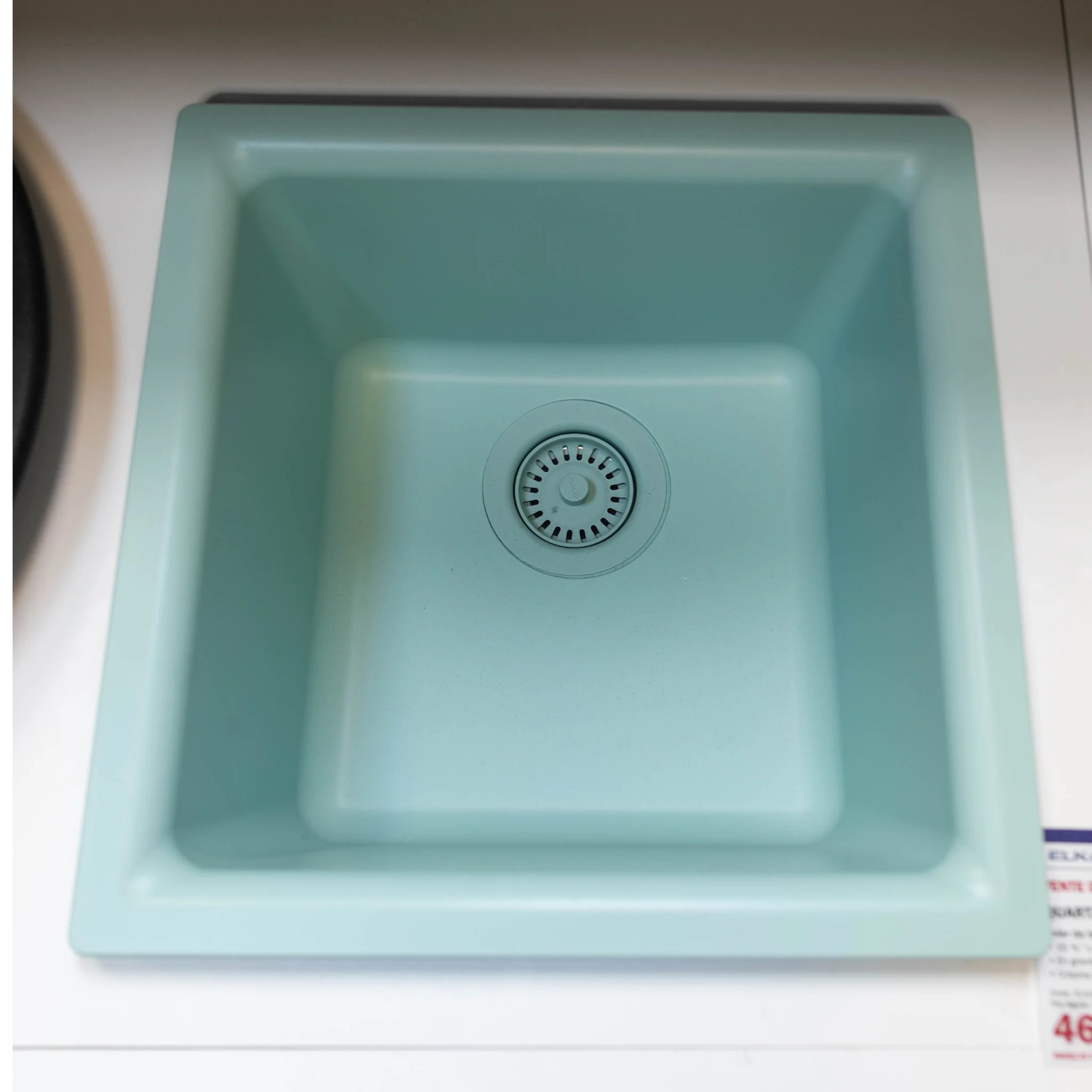 Éviers de bar simple sur ou sous plan Vert menthe Quartz Luxe DEMO - Image 2