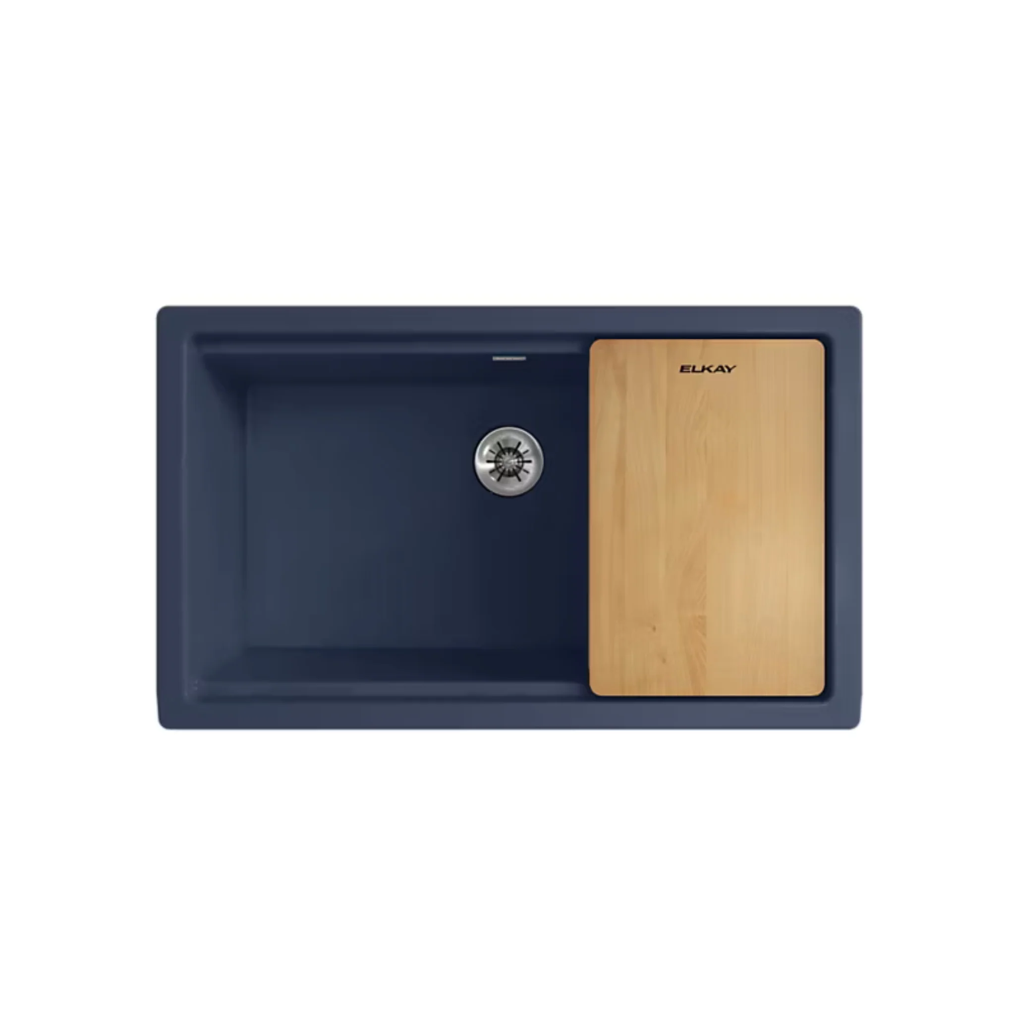 Évier de cuisine simple Farmhouse en quartz Bleu