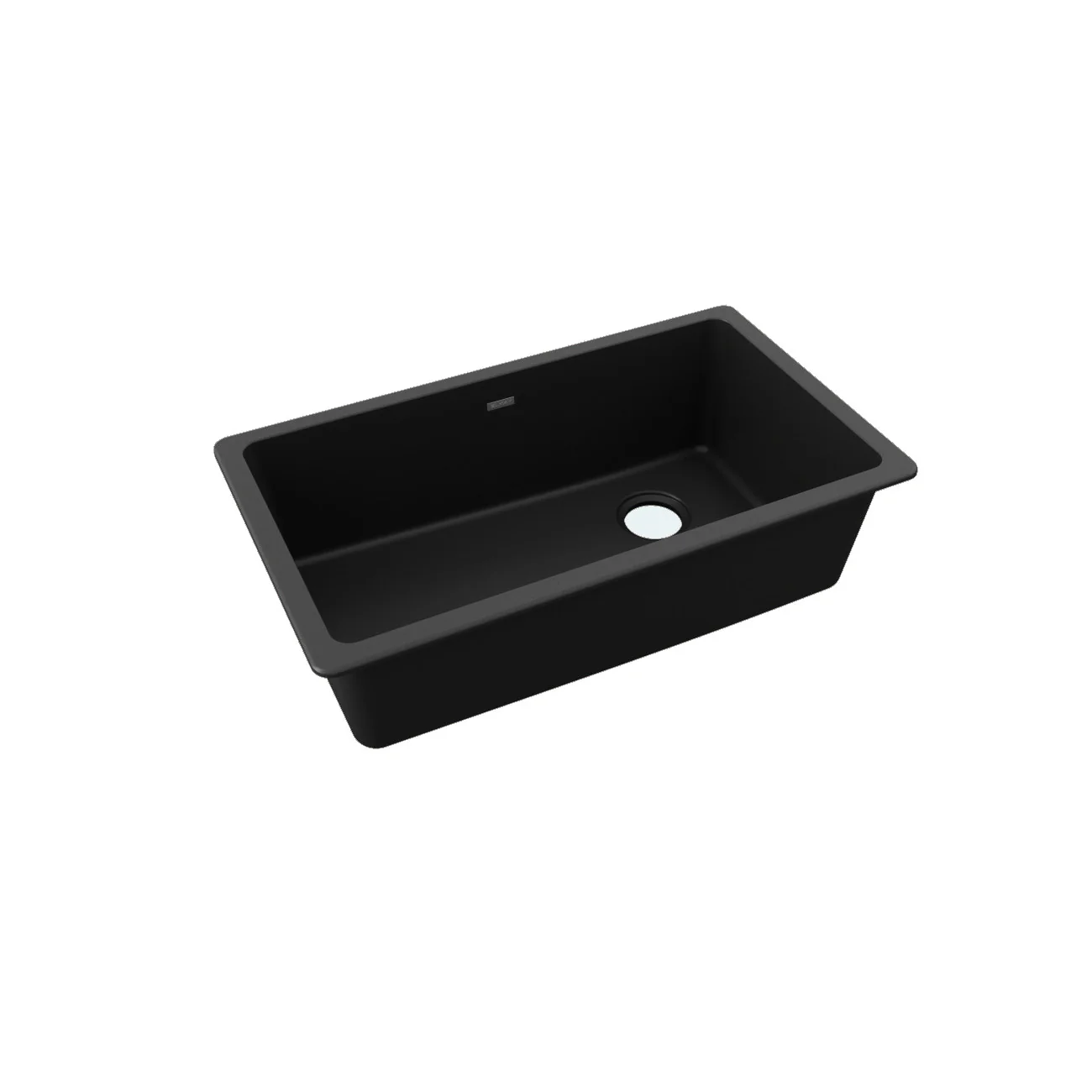 Évier simple Quartz Classic sous-plan, drain décentré 33" x 22" x 9-1/2" - Image 2
