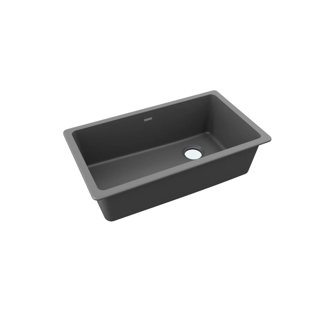 Évier simple Quartz Classic sous-plan, drain décentré 33" x 22" x 9-1/2" - Image 3