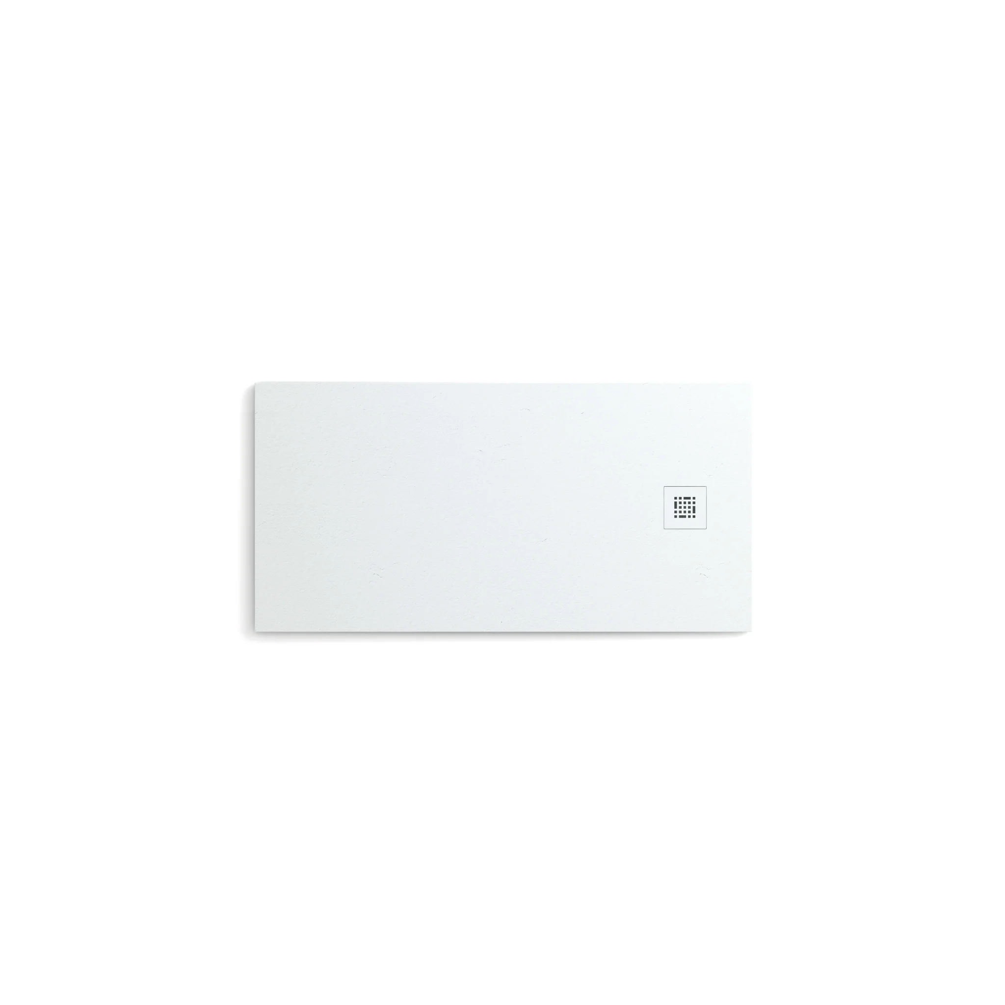 Fiora Base de douche Quadro drain carré decentré