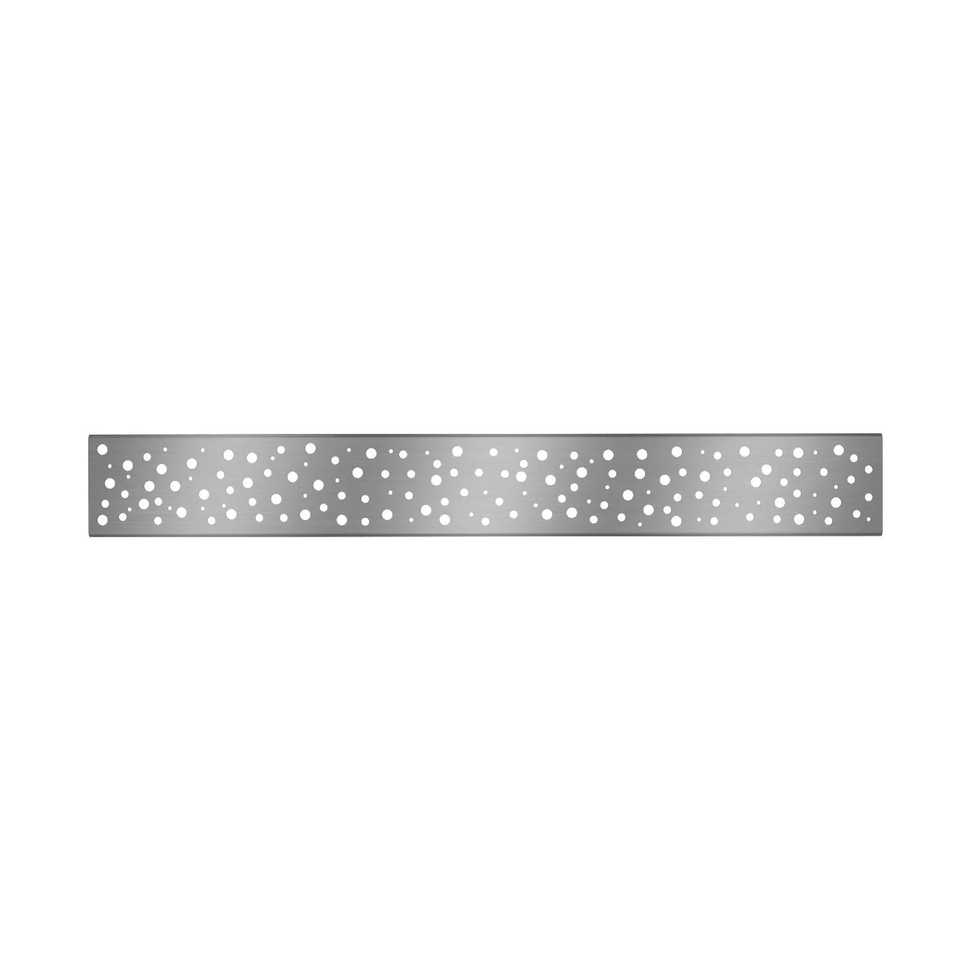 Grille pour drain linéaire, motif rond