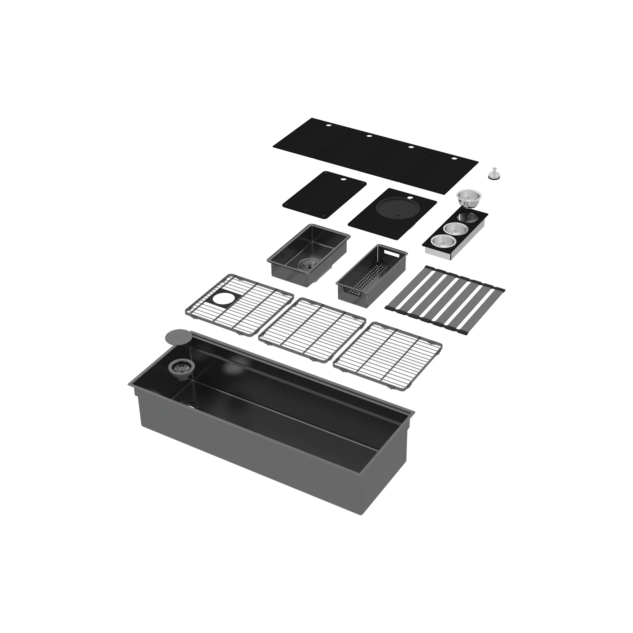 Station de travail simple 44"avec accessoires Collection Integrato - Image 3