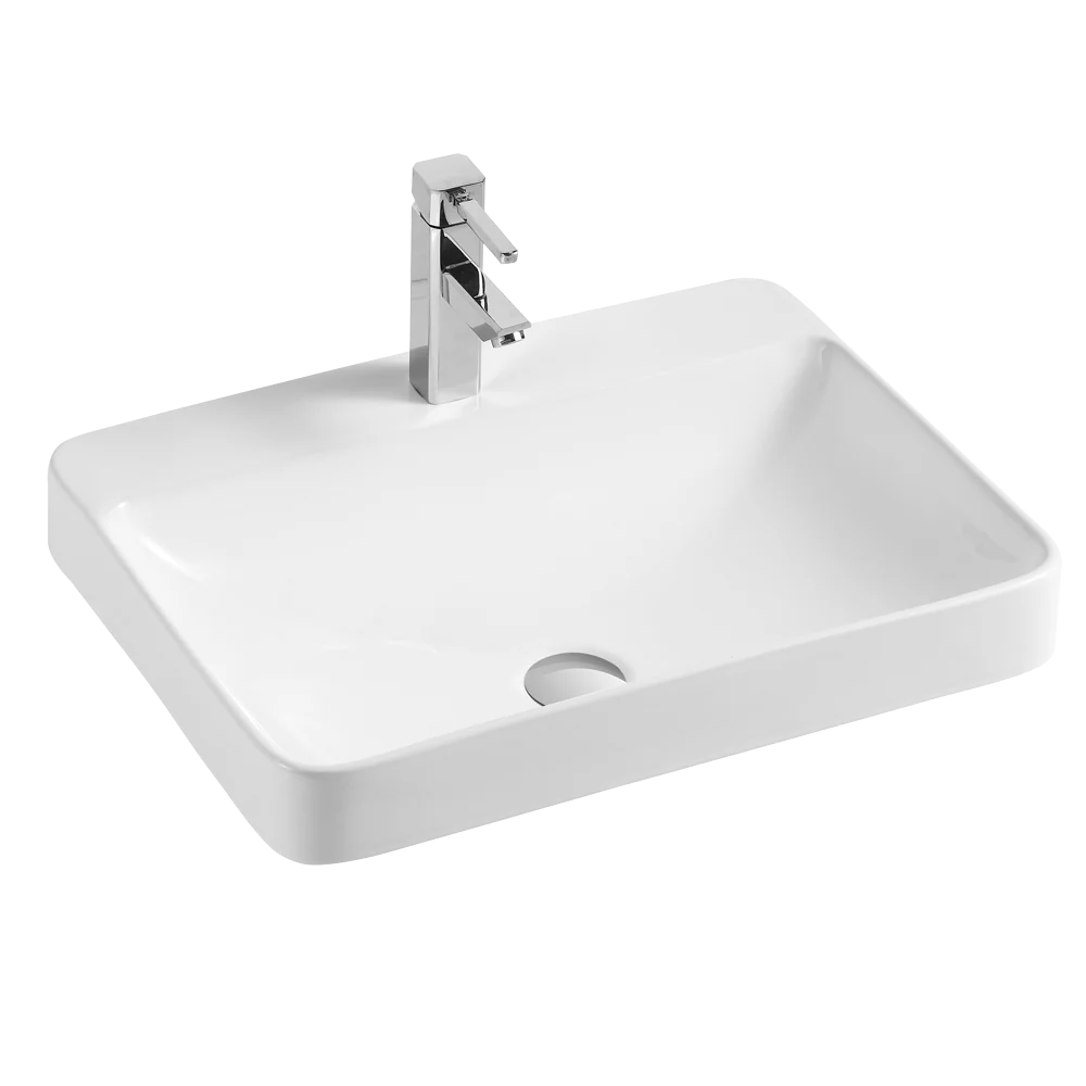 Lavabo de porcelaine semi-encastré AKK2205