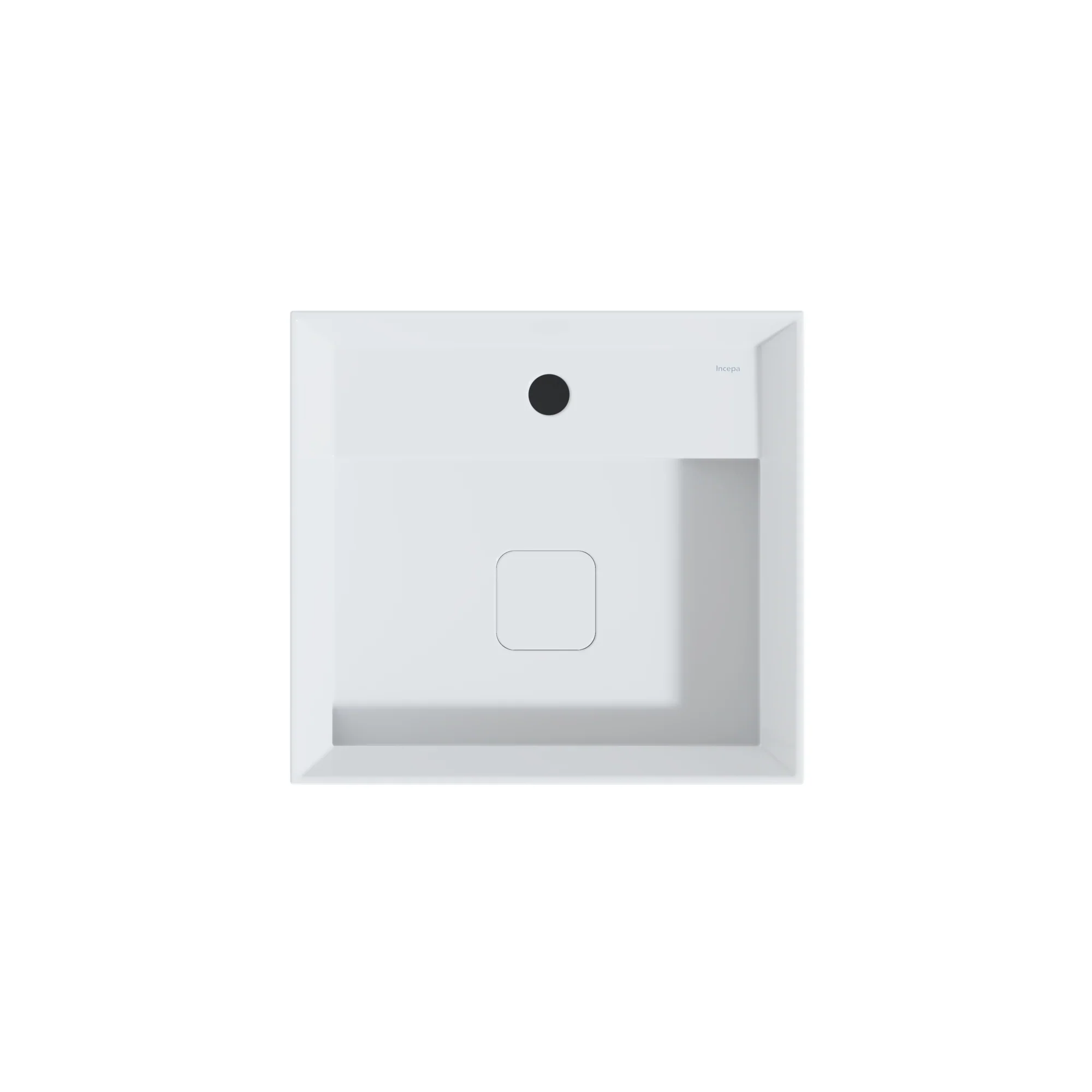 Vasque carrée monotrou blanc Collection Bold - Image 3