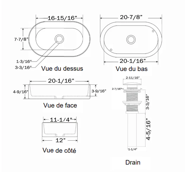 Lavabo ovale Collection Alta - Image 2