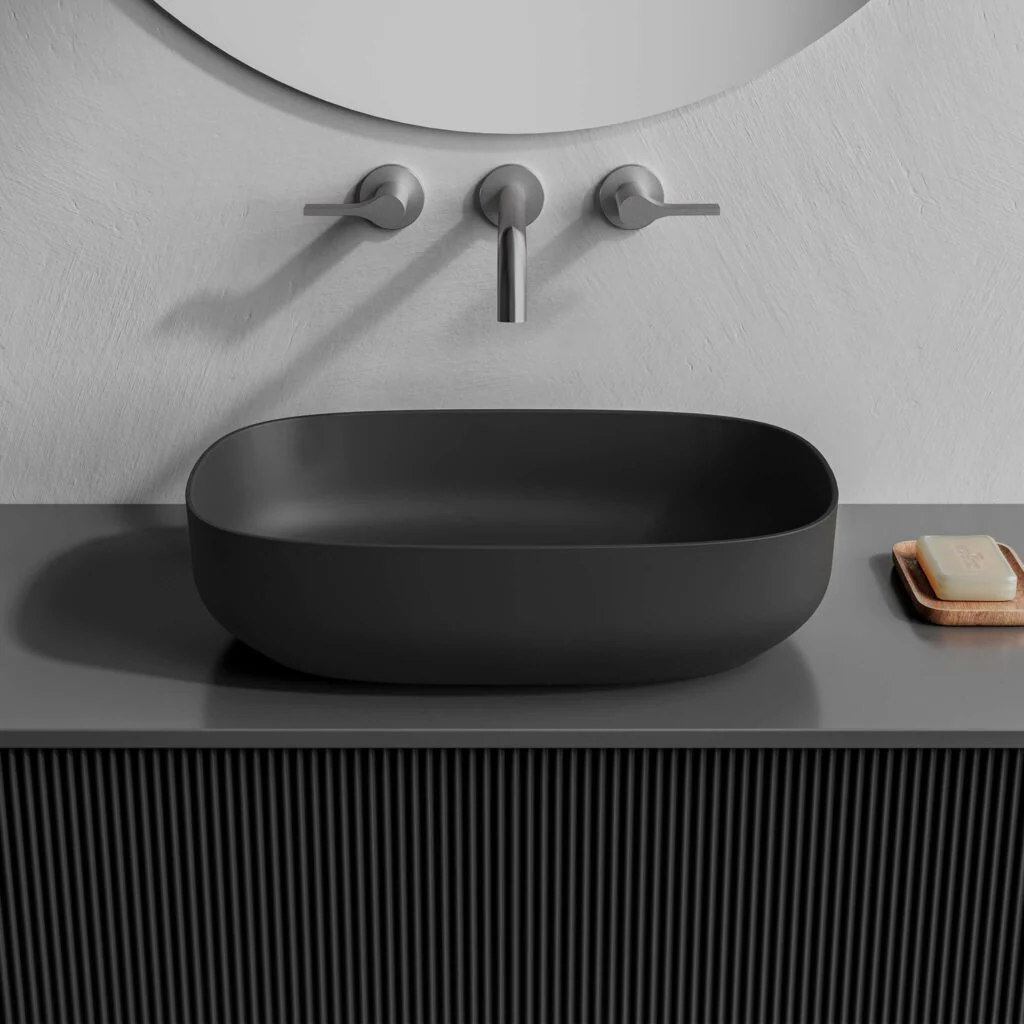 Lavabo Rectangulaire arrondi Collection Onda - Image 3