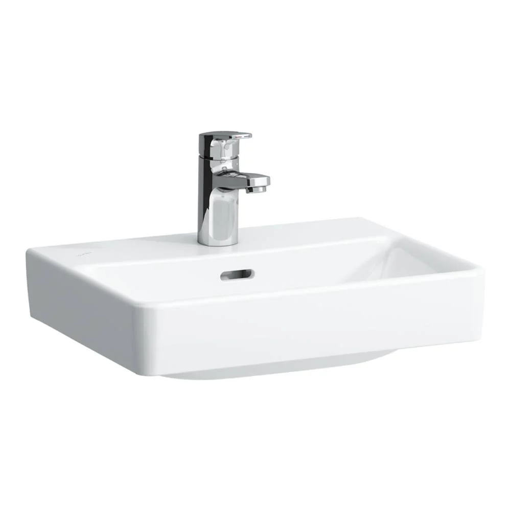 Lavabo semi-encastré en porcelaine blanche