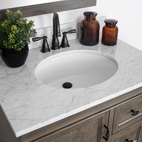 Lavabo sous-plan oval Calvin Blanc