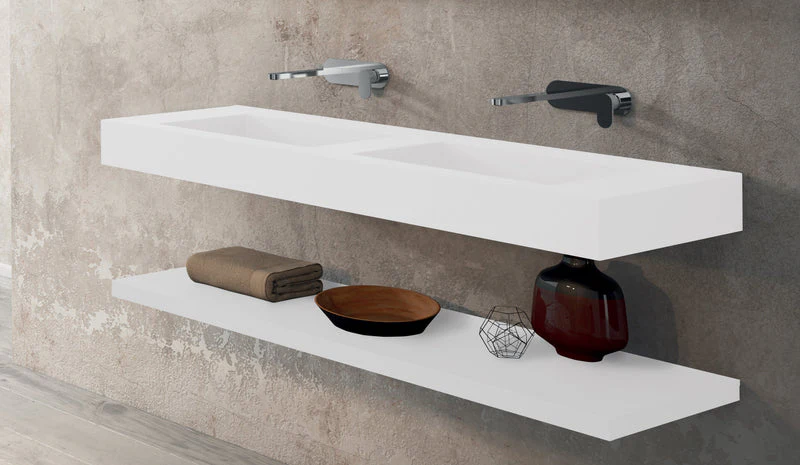 Lavabo suspendu Petra 55" x 18" - Image 5