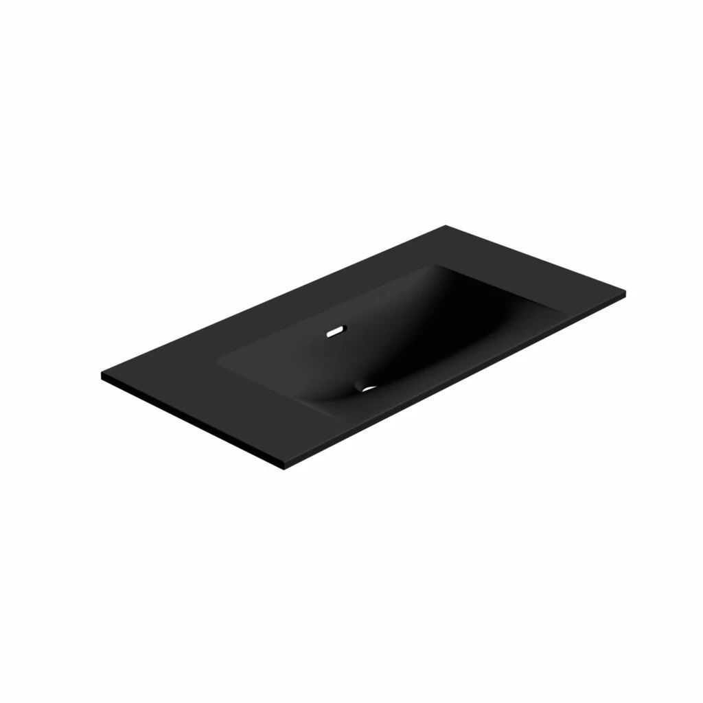 Plan-lavabo en surface solide CristalPlant 36" Collection Neve - Image 6