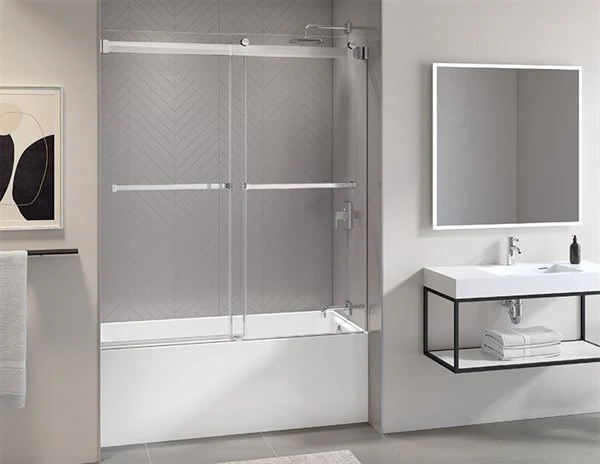 Porte de bain coulissante en alcĂ´ve Collection Gemini Plus