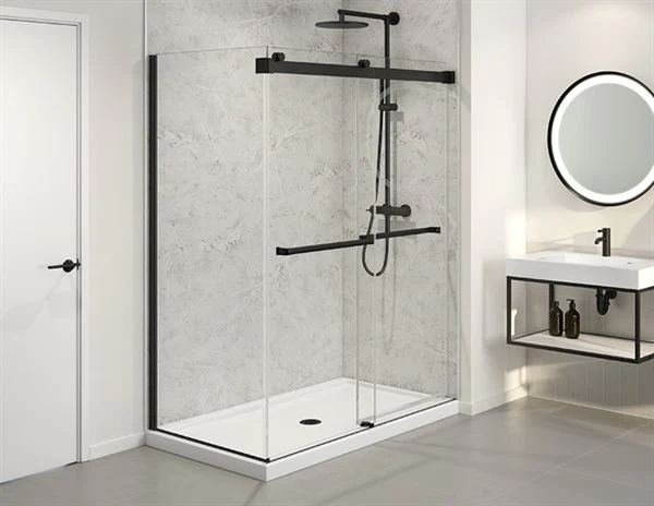 Porte de douche coulissante 2 côtés 75" Collection Gemini - Image 3