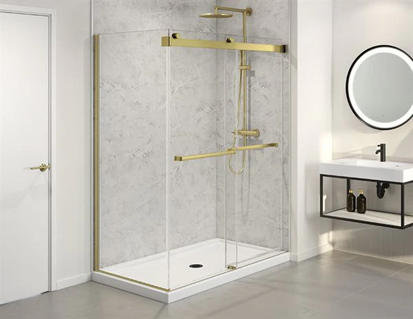 Porte de douche coulissante 2 côtés 75" Collection Gemini - Image 4