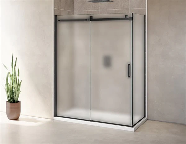 Porte de douche 2 côtés 79" Verre Brume Collection Skyline - Image 3
