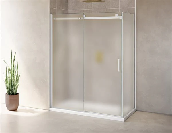Porte de douche 2 côtés 79" Verre Brume Collection Skyline - Image 4