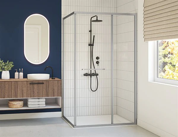 Porte de douche 2 côtés à ouverture intérieure 79" Collection Closiq - Image 7