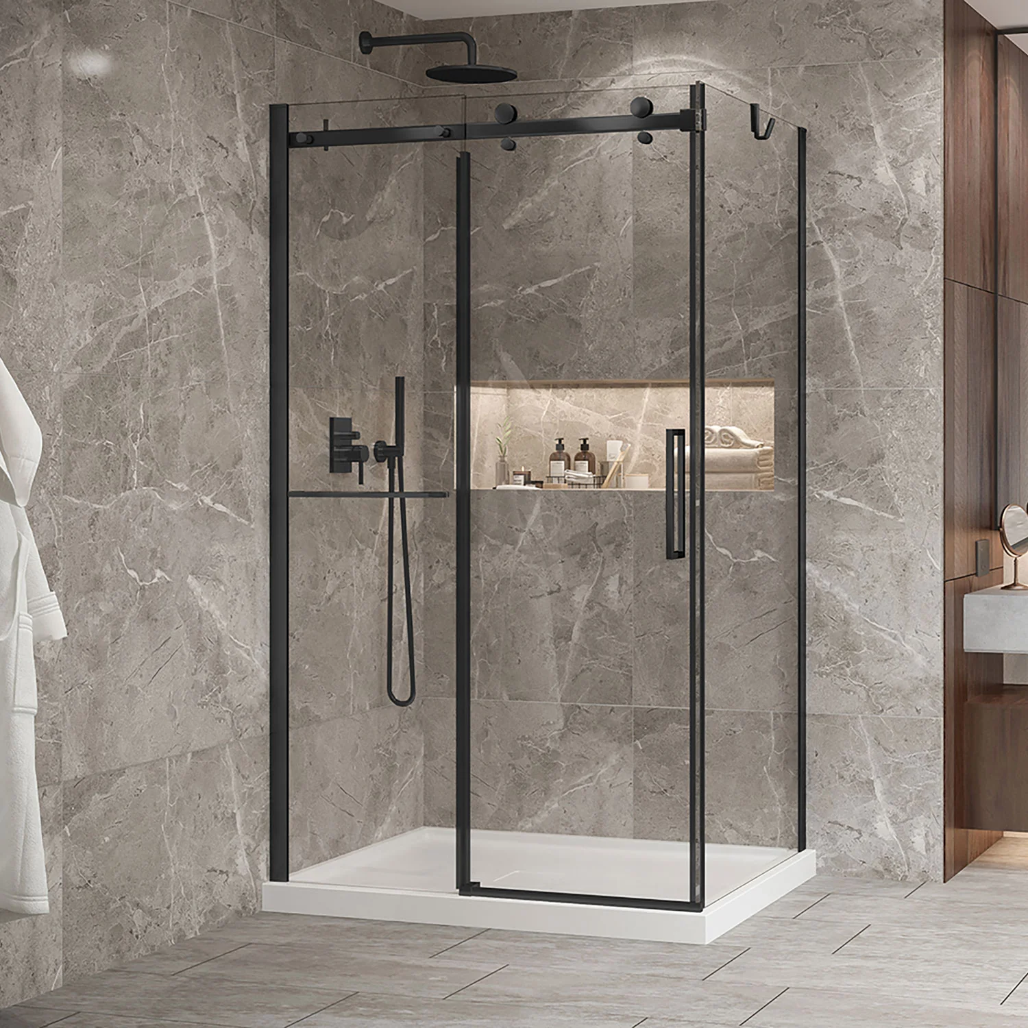 Porte de douche 2 côtés Bellini 2.0 - Image 2