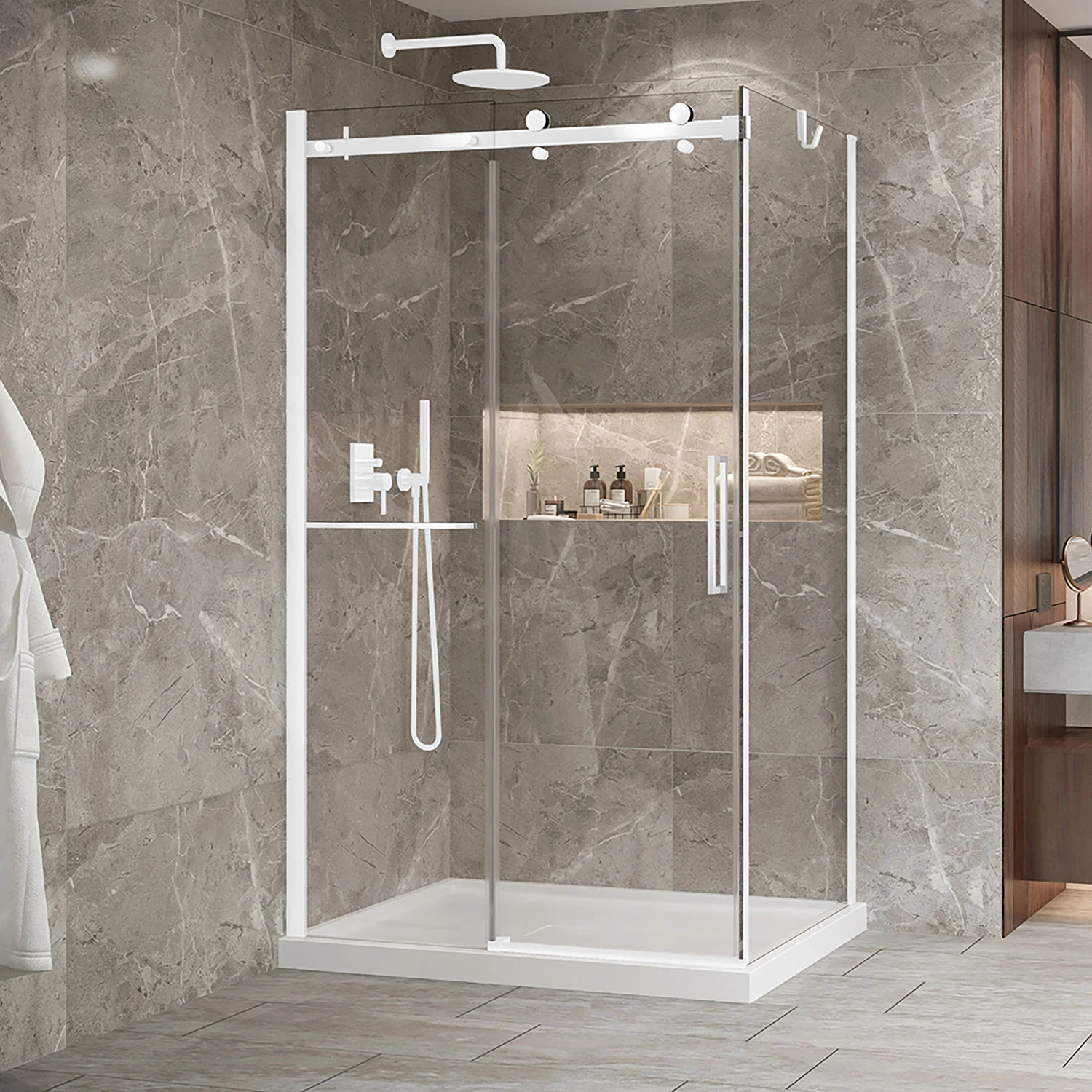 Porte de douche 2 côtés Bellini 2.0 - Image 4