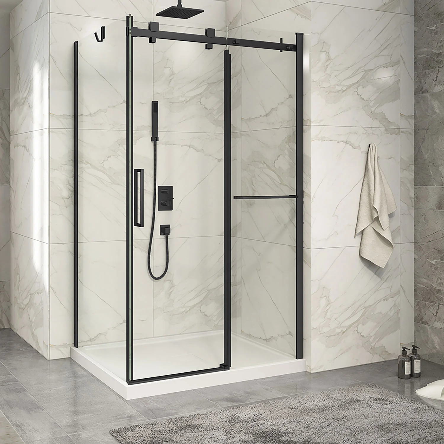 Porte de douche 2 côtés Piazza 2.0 - Image 2