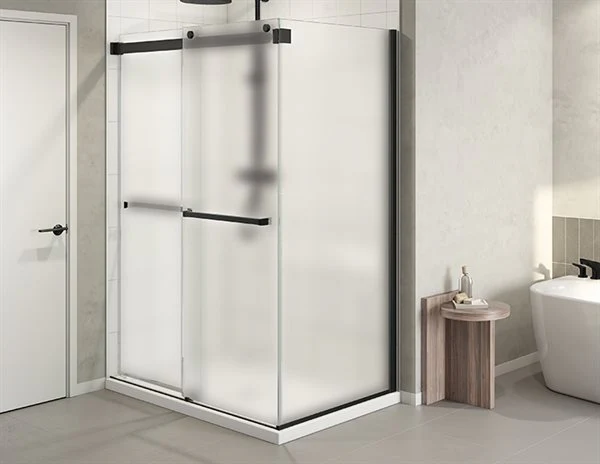Porte de douche coulissante 2 côtés 79" Verre Brume Collection Gemini Plus - Image 3