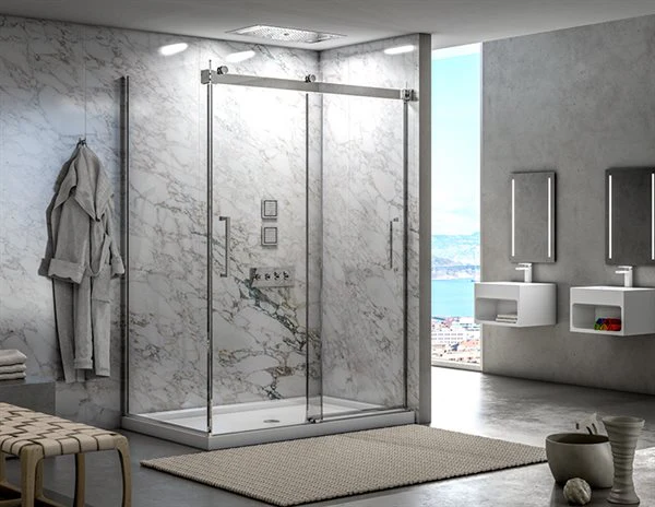 Porte de douche coulissante 2 côtés 79" Collection Mercury