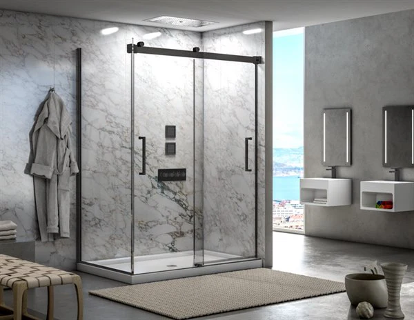 Porte de douche coulissante 2 côtés 79" Collection Mercury - Image 3