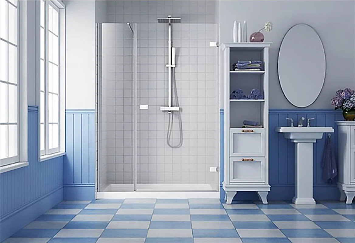 Porte de Douche en alcôve 42" Chrome Collection Goccio
