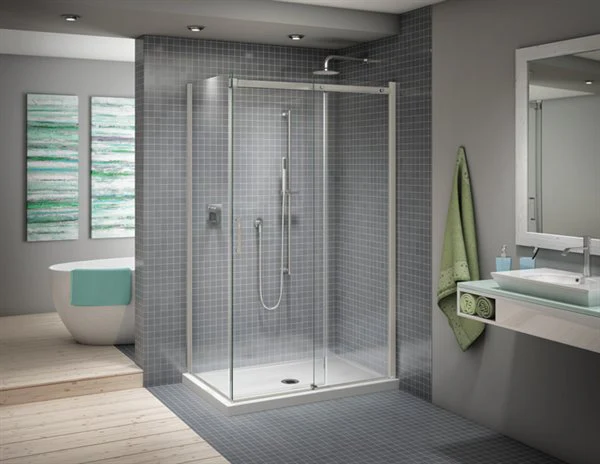 Porte de douche 2 côtés 75" Collection Apollo - Image 2