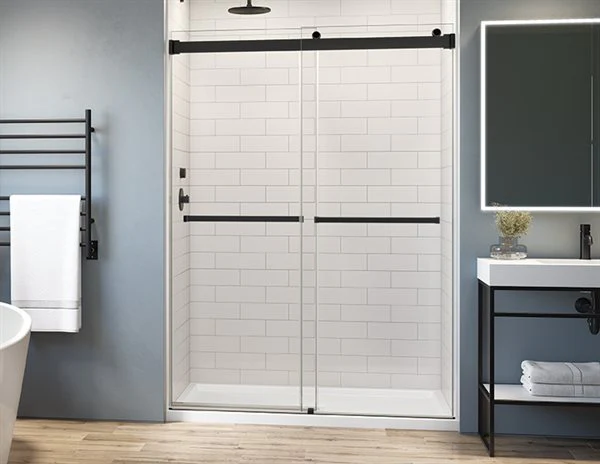Porte de douche coulissante en alcôve 79" Collection Gemini Plus - Image 3