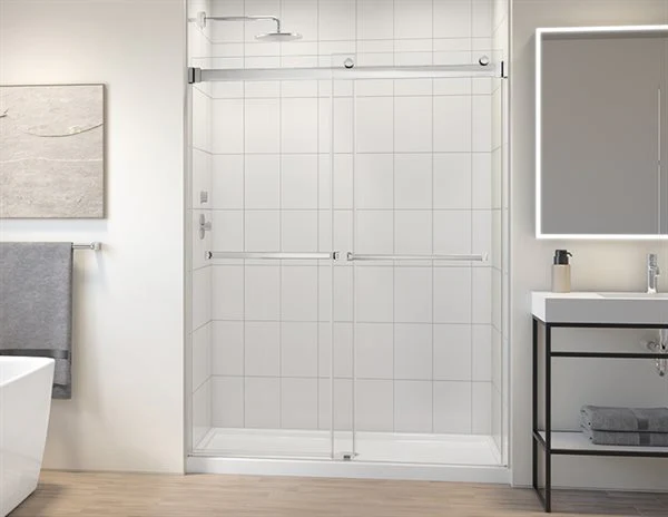 Porte de douche coulissante en alcĂ´ve 75" Collection Gemini