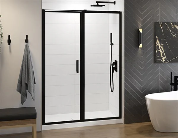 Porte de douche Ă pivot en alcĂ´ve 79" Collection Elera - Image 2