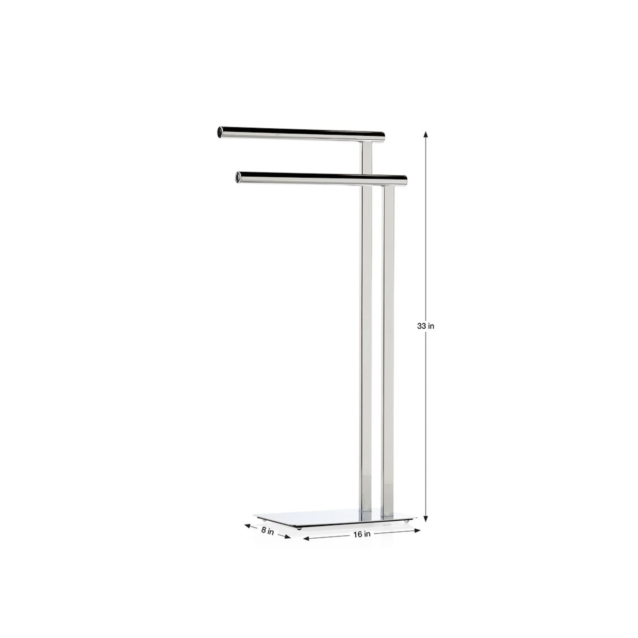 Porte-serviettes double sur pied Collection Pacific Spa 2 - Image 3
