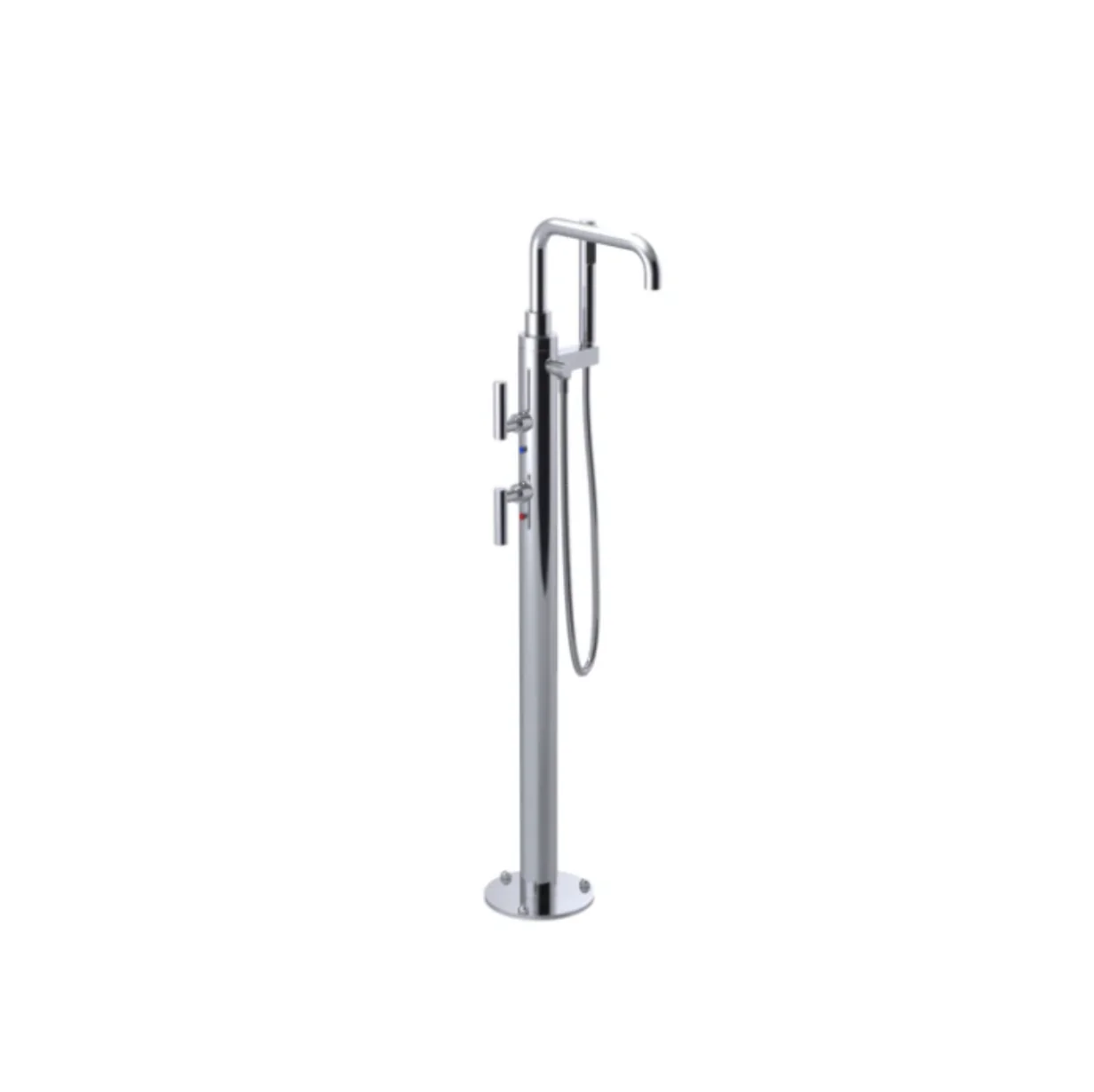 Robinet de bain autoportant Ă levier avec douchette Collection Genesis