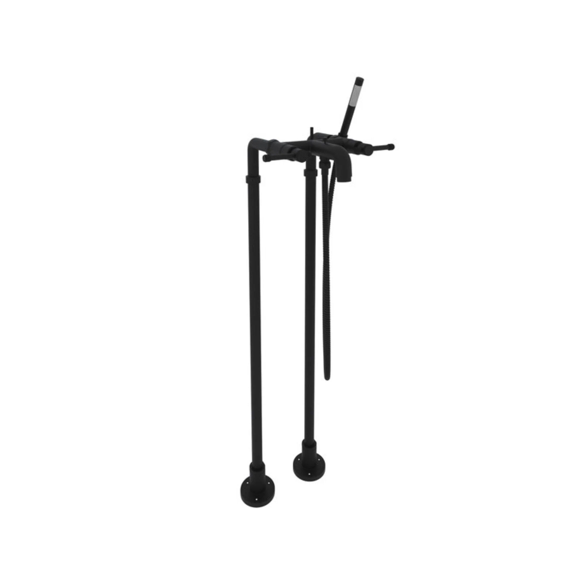 Robinet de bain fixé au sol avec douchette Collection CAMPO - Image 6