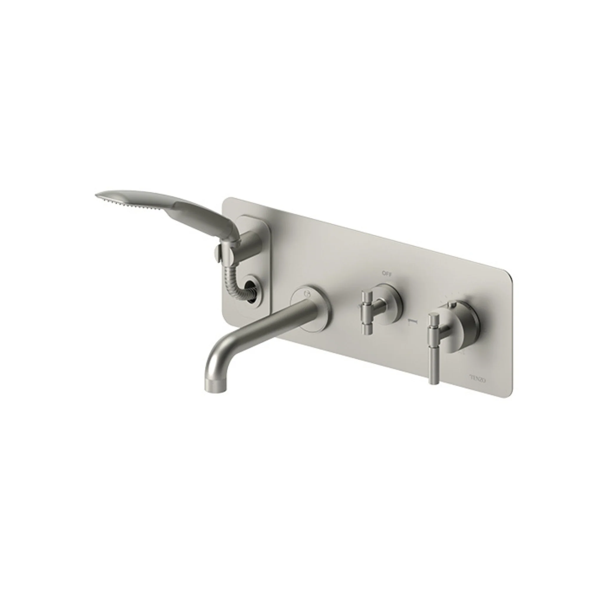 Robinet de bain mural avec boyau rétractable Collection Bellacio-F