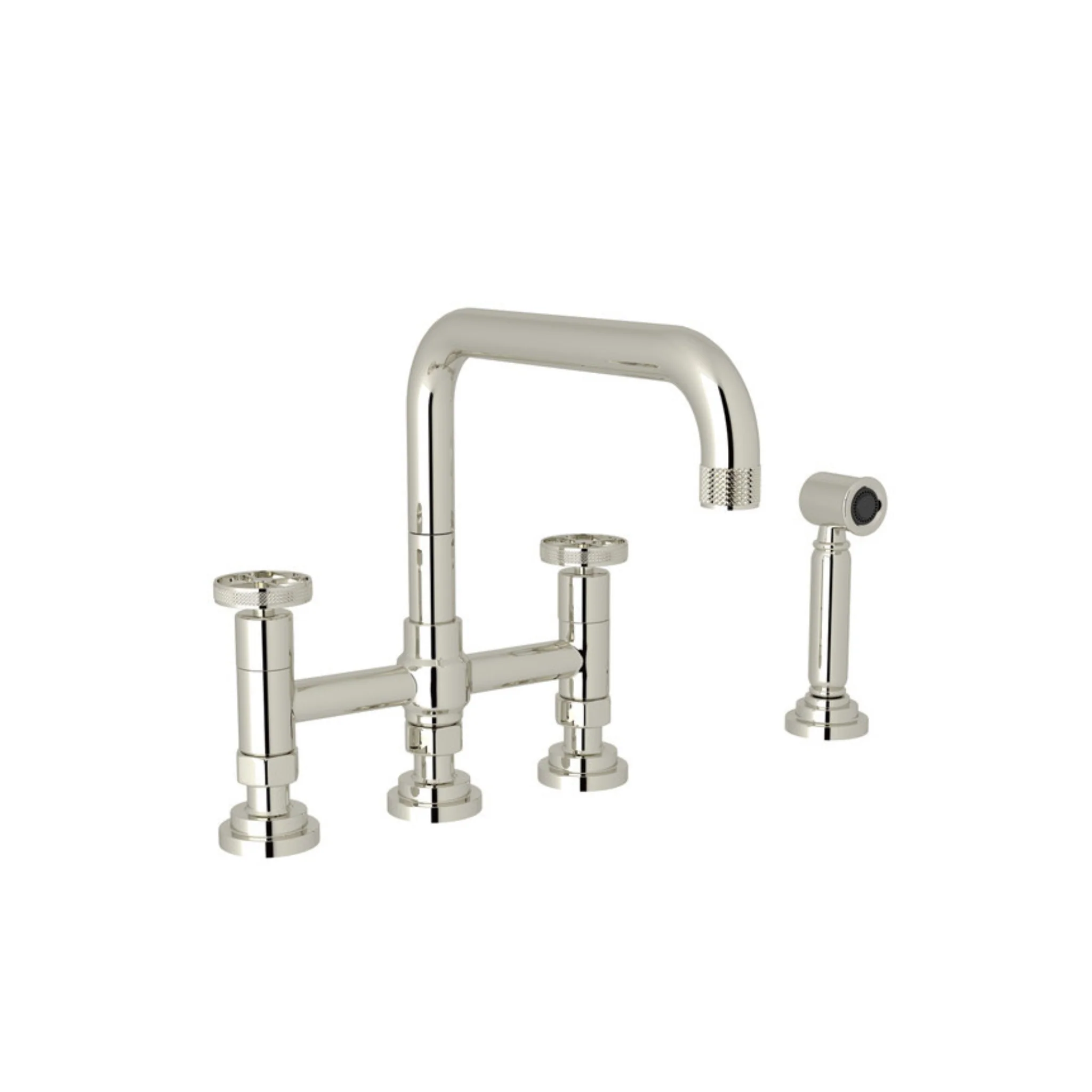 Robinet de cuisine Bridge Bec en U avec douchette Collection CAMPO - Image 2