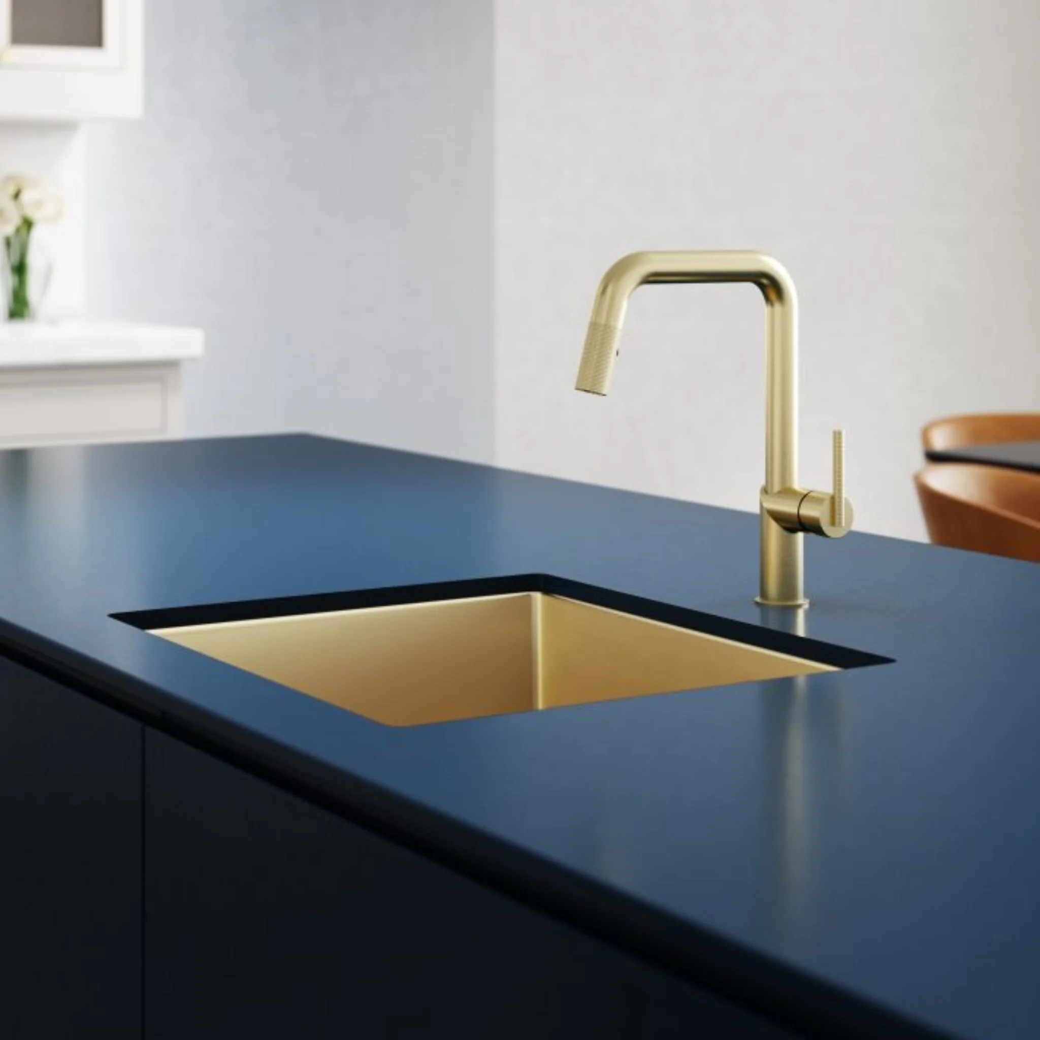 Robinet de cuisine avec douchette Bec Carré Collection Vision IV - Image 12