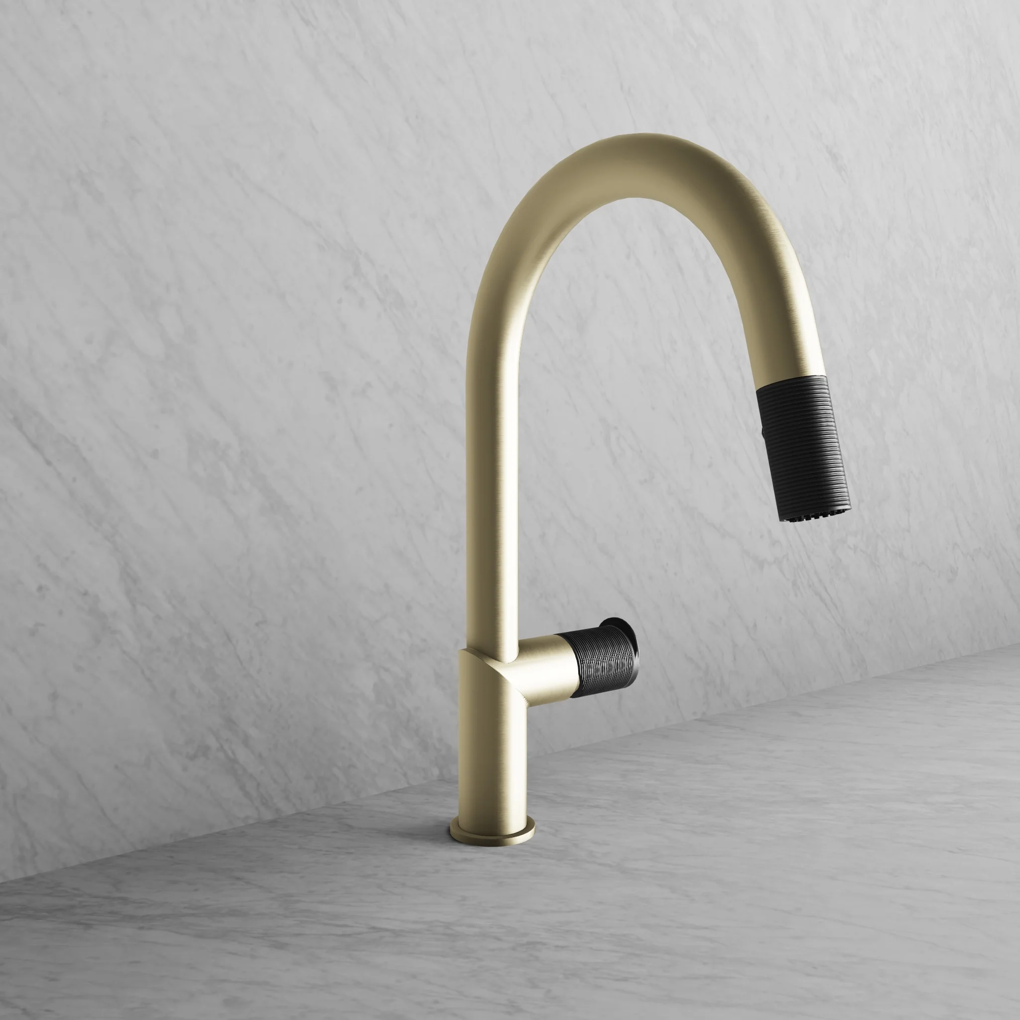 Robinet de cuisine avec douchette Bec Rond Collection Vision III - Image 7