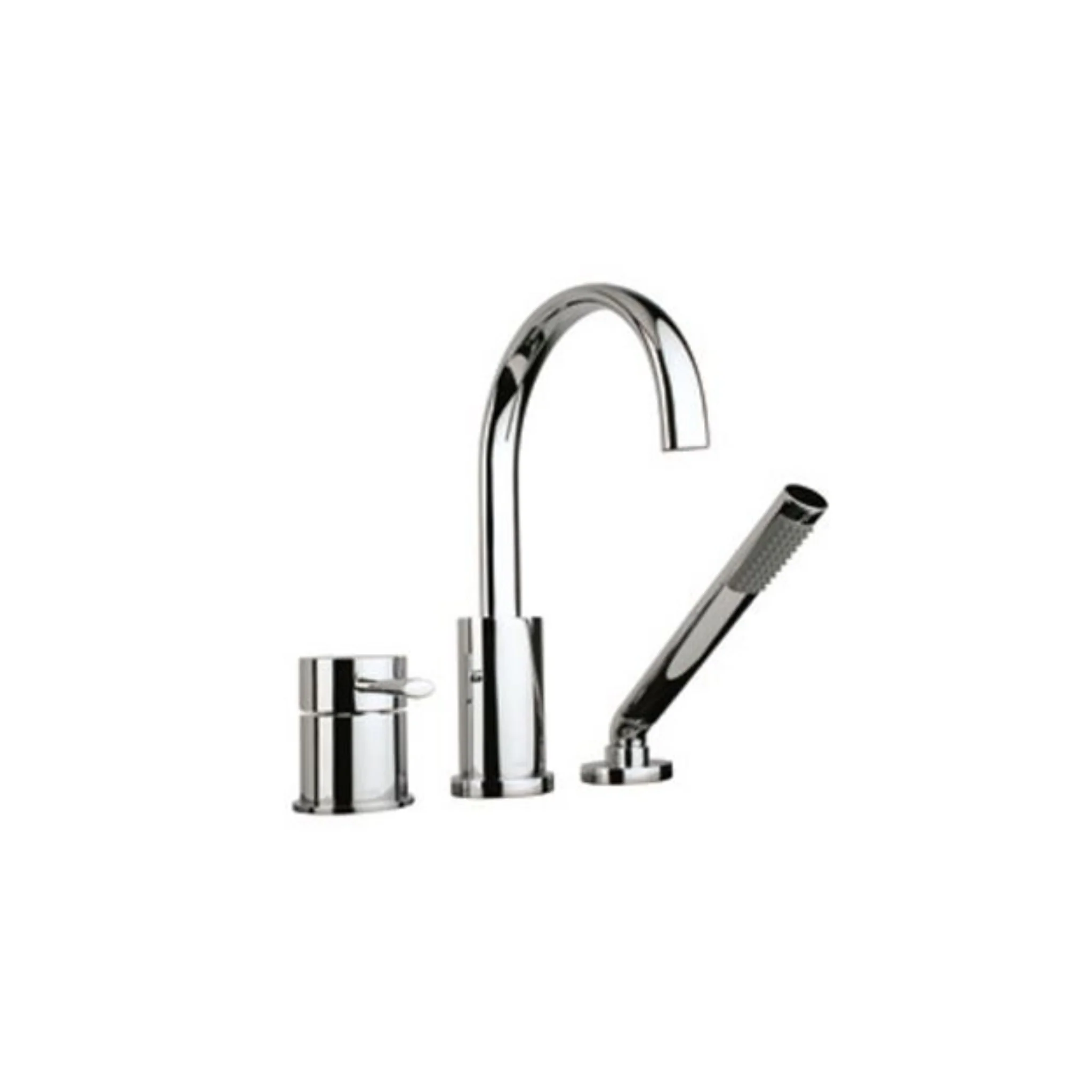 Robinet de bain 3 pièces Nickel Brossé Collection YODO