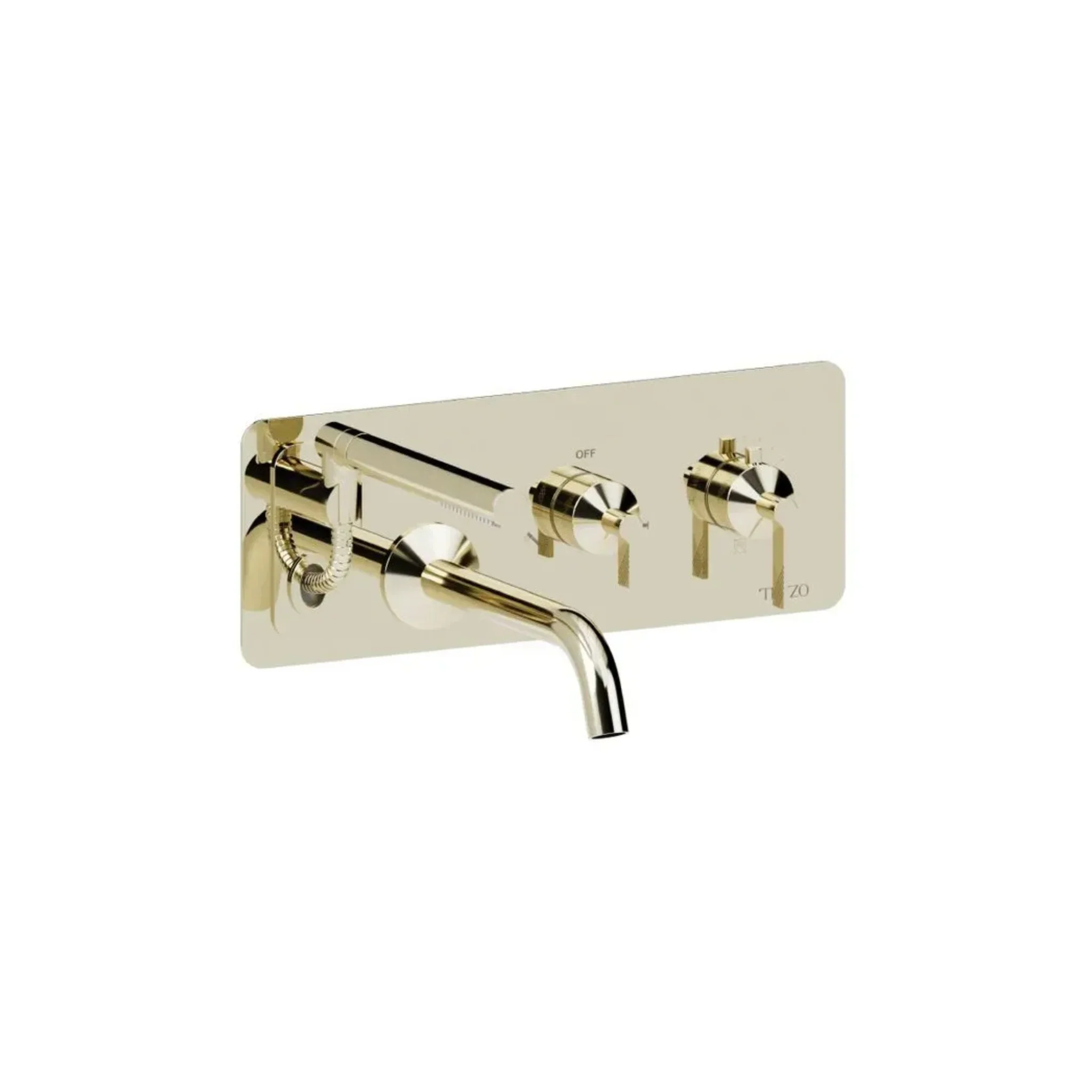 Robinet de bain mural avec boyau rétractable Collection Paloma - Image 3